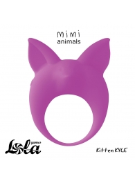 Фиолетовое эрекционное кольцо Kitten Kyle - Lola Games - в Сургуте купить с доставкой