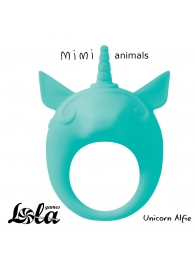 Зеленое эрекционное кольцо Unicorn Alfie - Lola Games - в Сургуте купить с доставкой