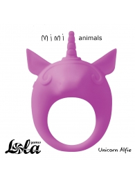 Фиолетовое эрекционное кольцо Unicorn Alfie - Lola Games - в Сургуте купить с доставкой