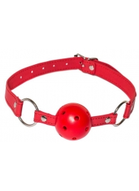 Красный кляп-шарик Firecracker - Lola Games - купить с доставкой в Сургуте