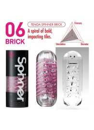 Мастурбатор SPINNER Brick - Tenga - в Сургуте купить с доставкой