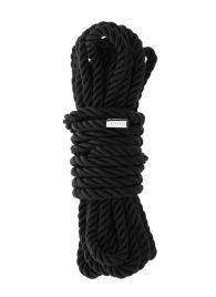 Черная веревка для шибари DELUXE BONDAGE ROPE - 5 м. - Dream Toys - купить с доставкой в Сургуте