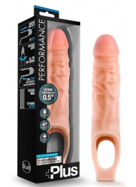 Телесный реалистичный фаллоудлинитель 9 Inch Silicone Cock Sheath Penis Extender - 22,86 см. - Blush Novelties - в Сургуте купить с доставкой