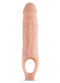 Телесный реалистичный фаллоудлинитель 9 Inch Silicone Cock Sheath Penis Extender - 22,86 см. - Blush Novelties - в Сургуте купить с доставкой
