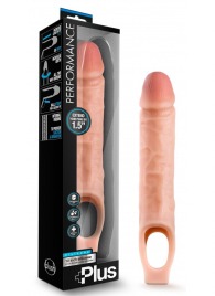 Телесный реалистичный фаллоудлинитель 10 Inch Silicone Cock Sheath Penis Extender - 25,4 см. - Blush Novelties - в Сургуте купить с доставкой