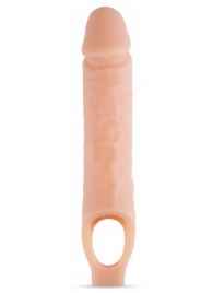 Телесный реалистичный фаллоудлинитель 10 Inch Silicone Cock Sheath Penis Extender - 25,4 см. - Blush Novelties - в Сургуте купить с доставкой