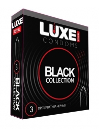 Черные презервативы LUXE Royal Black Collection - 3 шт. - Luxe - купить с доставкой в Сургуте