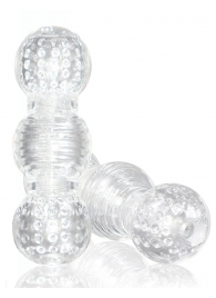 Прозрачный фигурный мастурбатор Master Stroker - Blush Novelties - в Сургуте купить с доставкой