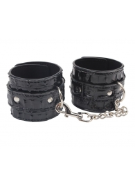 Черные наручники Surrender Wrist Restraints - Chisa - купить с доставкой в Сургуте