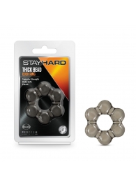 Дымчатое эрекционное кольцо Stay Hard Thick Bead Cock Ring - Blush Novelties - в Сургуте купить с доставкой