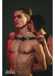 Черный кляп Love Addict на замочке - Lola Games - купить с доставкой в Сургуте