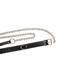 Черный ошейник с поводком Wild - Lola Games - купить с доставкой в Сургуте