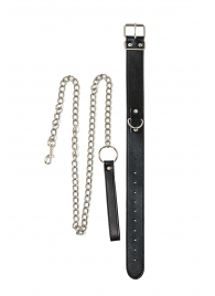 Черный ошейник с поводком Wild - Lola Games - купить с доставкой в Сургуте