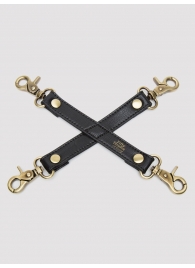 Черный фиксатор для манжет Bound to You Faux Leather Hogtie - Fifty Shades of Grey - купить с доставкой в Сургуте