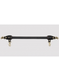 Черная распорка для ног Bound to You Faux Leather Spreader Bar - 50,8 см. - Fifty Shades of Grey - купить с доставкой в Сургуте