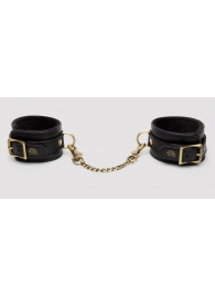 Черные оковы на ноги Bound to You Faux Leather Ankle Cuffs - Fifty Shades of Grey - купить с доставкой в Сургуте