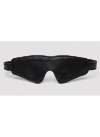 Черная плотная маска на глаза Bound to You Faux Leather Blindfold - Fifty Shades of Grey - купить с доставкой в Сургуте