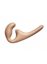 Бежевый безремневой страпон Seduction - 20,5 см. - Lola Games - купить с доставкой в Сургуте