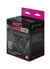 Черный пояс для насадок BEST CLASS STRAP - LOVETOY (А-Полимер) - купить с доставкой в Сургуте