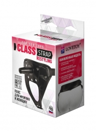 Черный пояс для насадок CLASS STRAP Restyling - LOVETOY (А-Полимер) - купить с доставкой в Сургуте