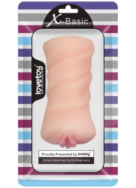 Телесный мастурбатор-вагина X-Basic Pocket Pussy без вибрации - Lovetoy - в Сургуте купить с доставкой