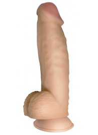 Телесный реалистичный фаллоимитатор на черных трусиках Real Big Strap-On - 34,5 см. - LOVETOY (А-Полимер) - купить с доставкой в Сургуте