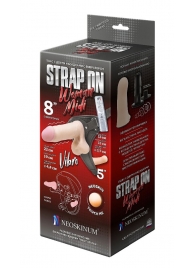 Вибрострапон Woman Midi с вагинальной пробкой - 22 см. - LOVETOY (А-Полимер) - купить с доставкой в Сургуте