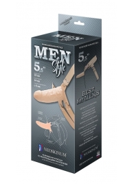 Телесный мужской парапротез MEN STYLE - 15 см. - LOVETOY (А-Полимер) - купить с доставкой в Сургуте