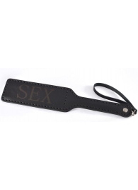 Черная гладкая шлепалка SEX - 35 см. - Sitabella - купить с доставкой в Сургуте