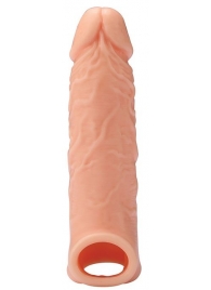 Телесная насадка EXTENDER WITH BALL STRAP 6.5 - 17 см. - Dream Toys - в Сургуте купить с доставкой