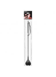 Черный стек с наконечником-сердечком - 54 см. - Notabu - купить с доставкой в Сургуте