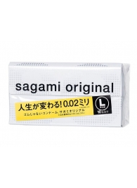 Презервативы Sagami Original 0.02 L-size увеличенного размера - 10 шт. - Sagami - купить с доставкой в Сургуте