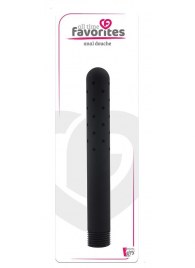 Черная насадка для анального душа ANAL DOUCHE - 15 см. - Dream Toys - купить с доставкой в Сургуте