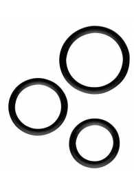 Набор из 3 эрекционных колец SILICONE COCKRINGS - Dream Toys - в Сургуте купить с доставкой