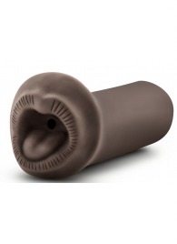 Коричневый мастурбатор-ротик Naughty Nicole - Blush Novelties - в Сургуте купить с доставкой