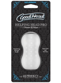 Прозрачный мини-мастурбатор Helping Head Pro - Doc Johnson - в Сургуте купить с доставкой