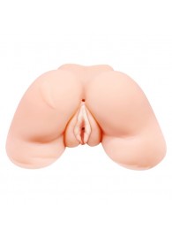 Телесная вибровагина Julie с 2 рабочими отверстиями - Baile - в Сургуте купить с доставкой