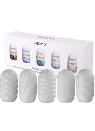 Набор из 5 мастурбаторов Hedy X5 Mixed - Svakom - в Сургуте купить с доставкой
