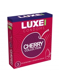 Презервативы с ароматом вишни LUXE Royal Cherry Collection - 3 шт. - Luxe - купить с доставкой в Сургуте