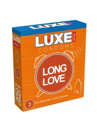 Презервативы с продлевающим эффектом LUXE Royal Long Love - 3 шт. - Luxe - купить с доставкой в Сургуте