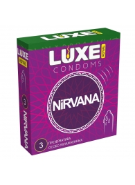 Презервативы с увеличенным количеством смазки LUXE Royal Nirvana - 3 шт. - Luxe - купить с доставкой в Сургуте