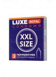 Презервативы увеличенного размера LUXE Royal XXL Size - 3 шт. - Luxe - купить с доставкой в Сургуте