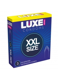 Презервативы увеличенного размера LUXE Royal XXL Size - 3 шт. - Luxe - купить с доставкой в Сургуте