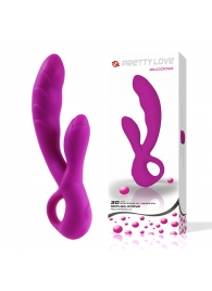 Перезаряжаемый вибратор Audding с клиторальным отростком - 22,5 см. - Baile