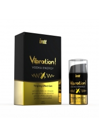 Жидкий интимный гель с эффектом вибрации Vibration! Vodka Energy - 15 мл. - INTT - купить с доставкой в Сургуте
