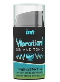 Жидкий интимный гель с эффектом вибрации Vibration! Gin   Tonic - 15 мл. - INTT - купить с доставкой в Сургуте