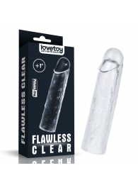 Прозрачная насадка-удлинитель Flawless Clear Penis Sleeve Add 1 - 15,5 см. - Lovetoy - в Сургуте купить с доставкой