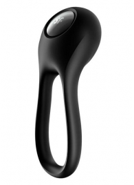 Черное эрекционное виброкольцо Majestic Duo - Satisfyer - в Сургуте купить с доставкой