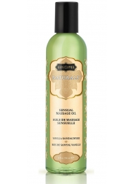 Массажное масло Naturals Vanilla Sandalwood с ароматом ванили и сандала - 236 мл. - Kama Sutra - купить с доставкой в Сургуте