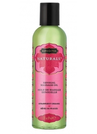 Массажное масло Naturals Strawberry Dreams с ароматом клубники - 59 мл. - Kama Sutra - купить с доставкой в Сургуте